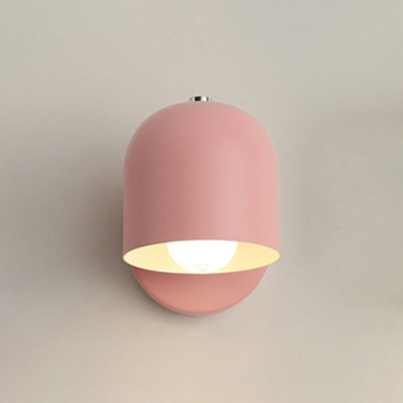 Dome Wall Mounted Lamp Modern Simplicity Macaron Metal Wall Mount Lamp for Living Room