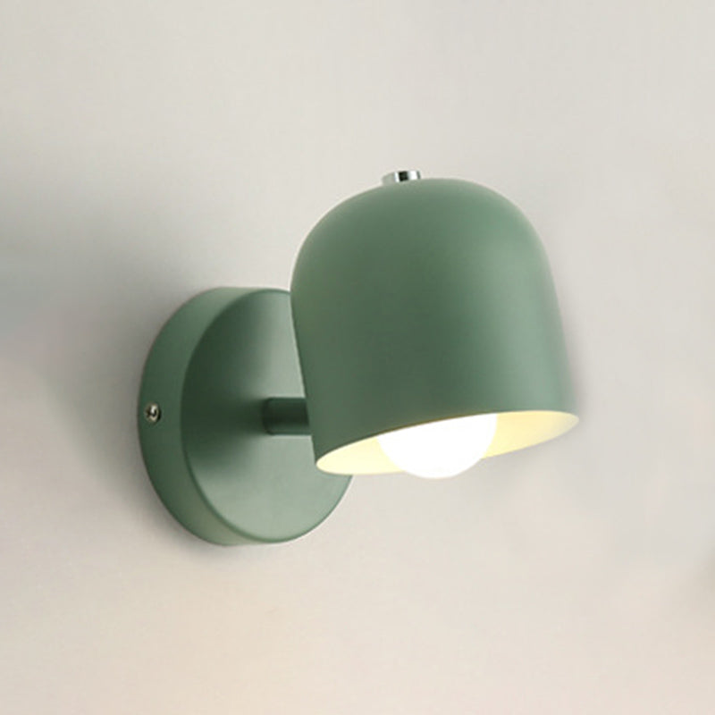 Dome Wall Mounted Lamp Modern Simplicity Macaron Metal Wall Mount Lamp for Living Room