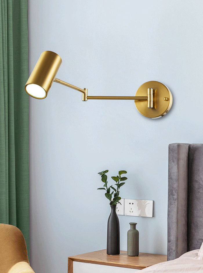 Swing Arm Wall Mounted Lamp Postmodern Simplicity Acrylic Wall Sconce for Living Room