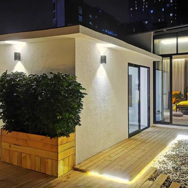 Estilo moderno decorativo decorativo de dos luces arriba y abajo de la pared LED apliques de pared al aire libre