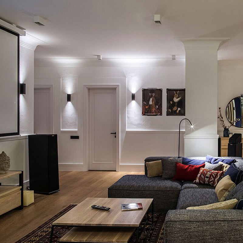 Estilo moderno decorativo decorativo de dos luces arriba y abajo de la pared LED apliques de pared al aire libre