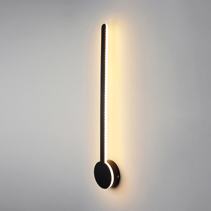 LED Pendulum Shape Wall Lamp Line Light Modern Style Metal Aluminum Wall Sconce