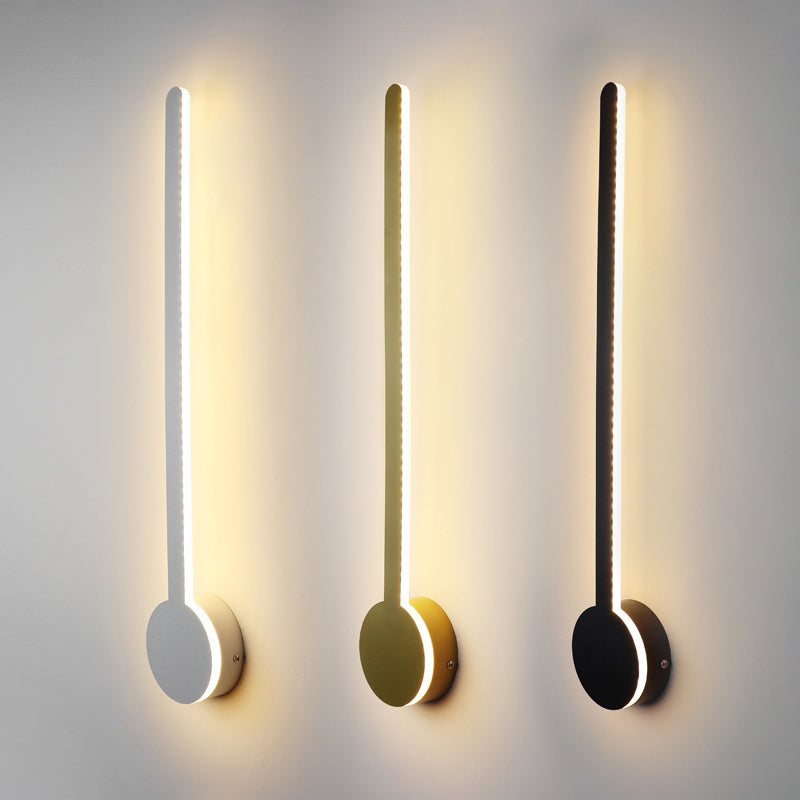 LED Pendulum Shape Wall Lamp Line Light Modern Style Metal Aluminum Wall Sconce