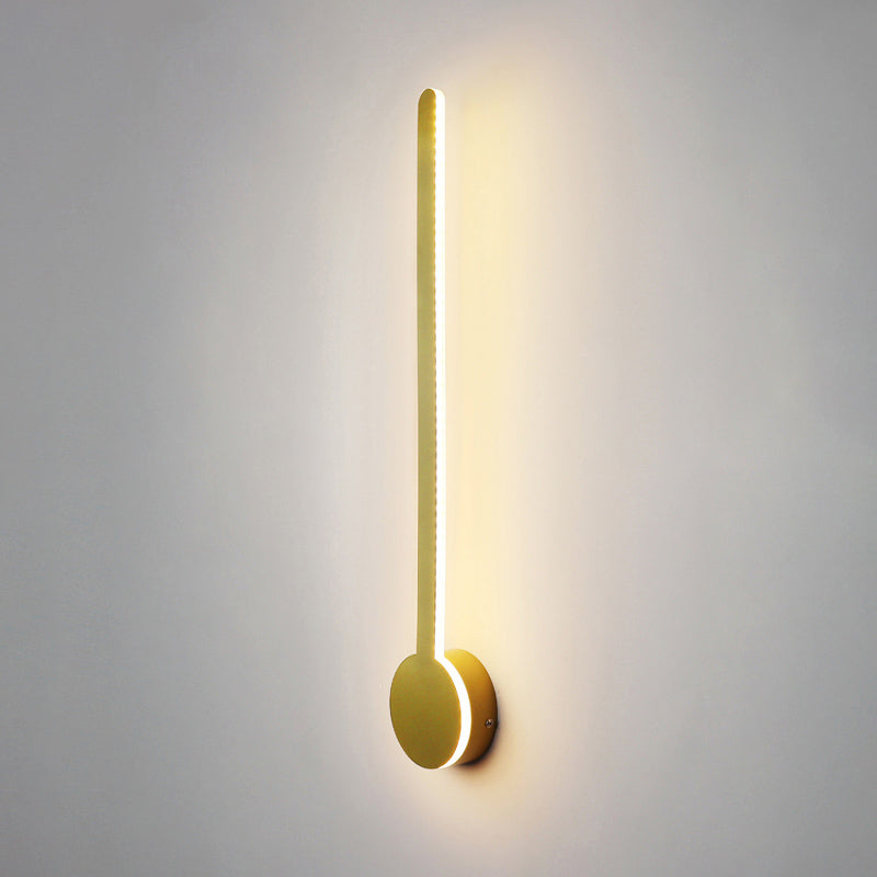 LED Pendulum Shape Wall Lamp Line Light Modern Style Metal Aluminum Wall Sconce