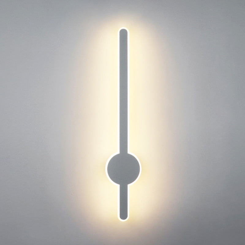 LED Pendulum Shape Wall Lamp Line Light Modern Style Metal Aluminum Wall Sconce