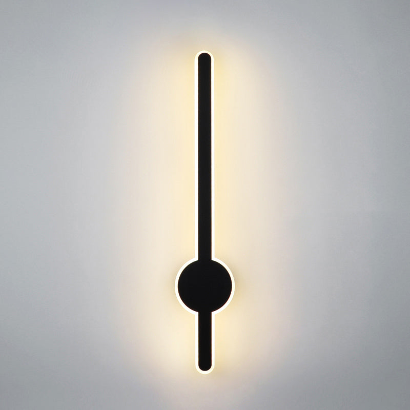 LED Pendulum Shape Wall Lamp Line Light Modern Style Metal Aluminum Wall Sconce