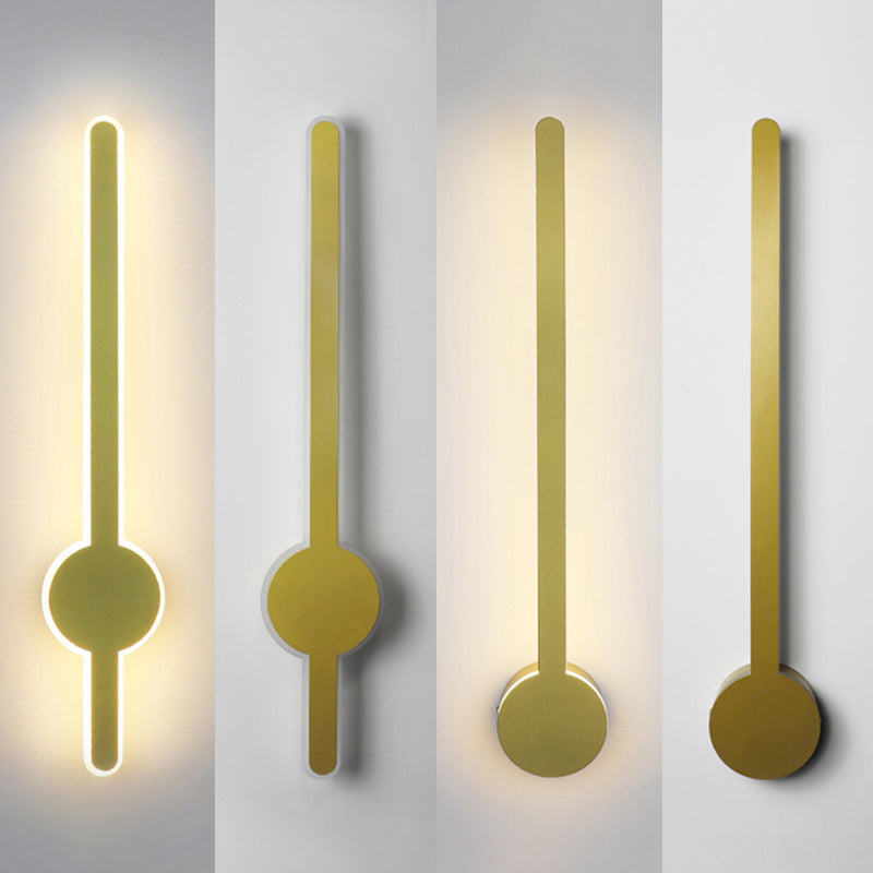 LED Pendulum Shape Wall Lamp Line Light Modern Style Metal Aluminum Wall Sconce