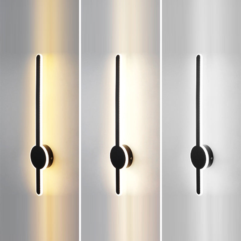 LED Pendulum Shape Wall Lamp Line Light Modern Style Metal Aluminum Wall Sconce