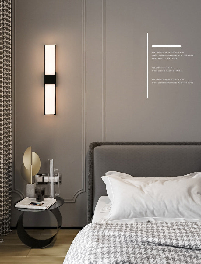 Lámparas de pared LED rectangulares opcionales de 3 color