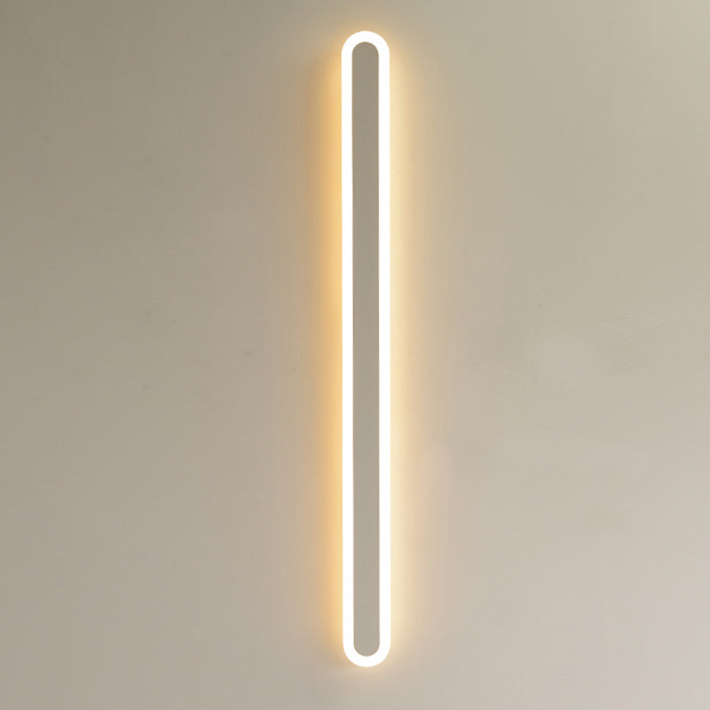 Linear Shade Acrylic LED Wall Sconce Minimalist Single Light Entry Wall Lamp for Hall Foyer