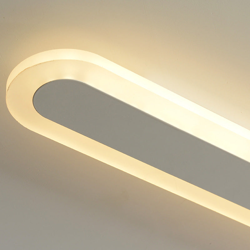 Linear Shade Acrylic LED Wall Sconce Minimalist Single Light Entry Wall Lamp for Hall Foyer