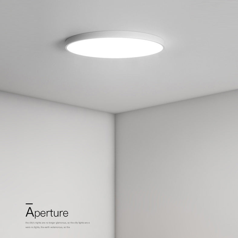 Modern Flush Light White Circle Metal Led Surface Mount Ceiling Lights for Living Room