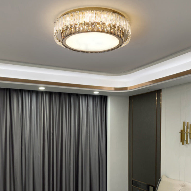 Crystal Modern Style Design Flush Mount Lighting LED Light Fixture for Living Room