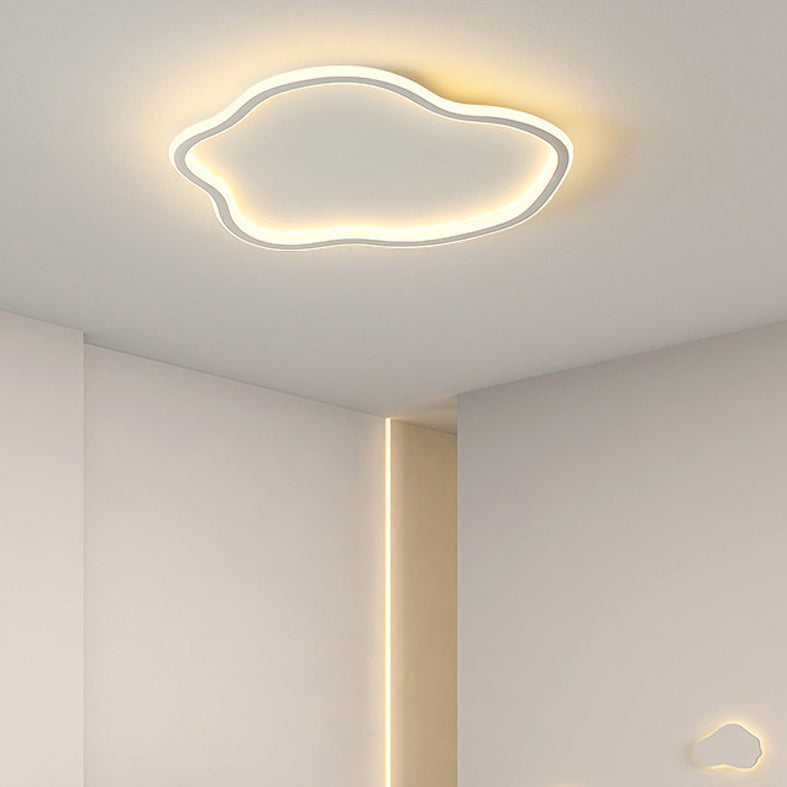 Luminaire Led moderne encastré, abat-jour en acrylique en forme de nuage pour chambre à coucher