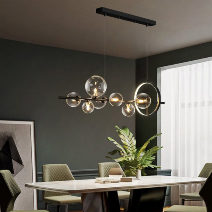 Fissaggio del lampadario a sospensione lampadario a globo moderno lampadario in vetro lampadario in vetro