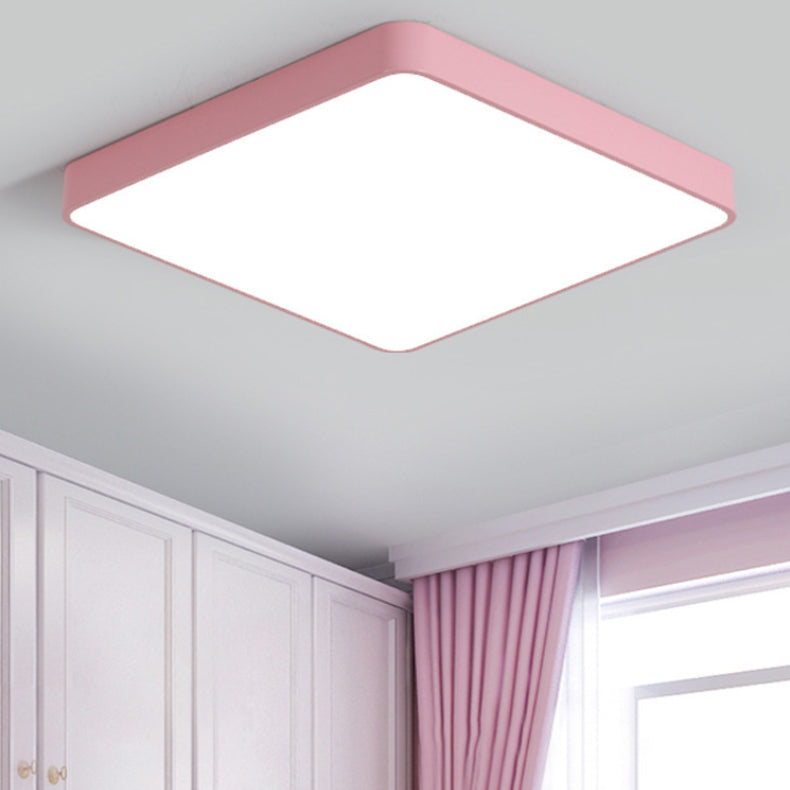 Plafonniers géométriques à montage en surface à 1 lumière LED, luminaires encastrés en métal de style moderne