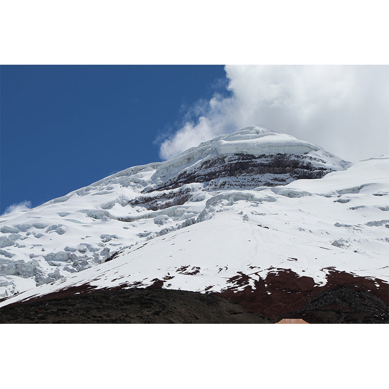 Snow Mountain Mural Modern Style Water Resistant Sitting Room Wall Covering