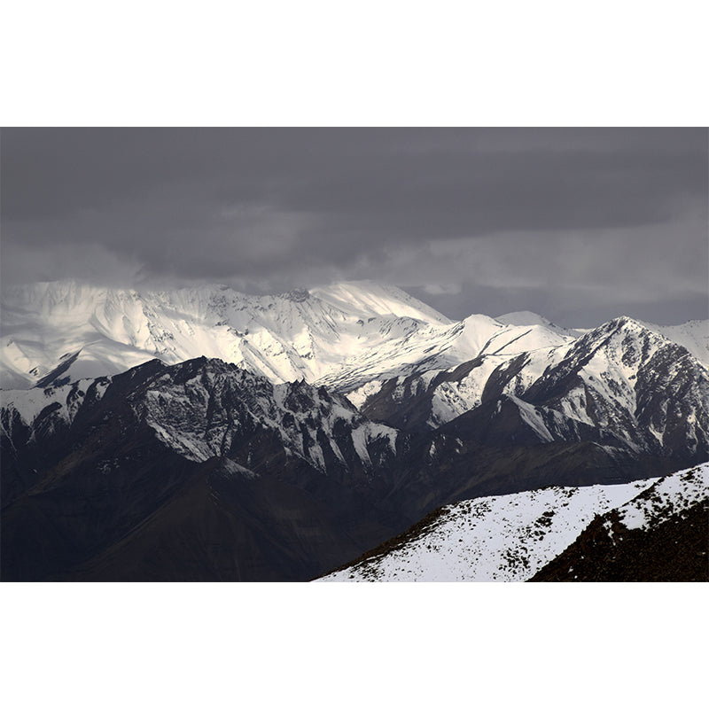 White Mountain Wall Paper Murals for Home Moisture Resistant, Personalised Size