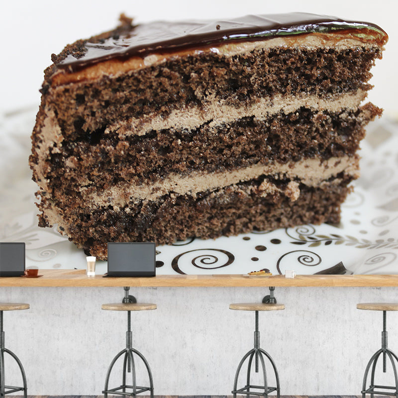 Sweet Cake Wall Paper Murals Water Resistant Cake Shop Wall Art, Custom-Made