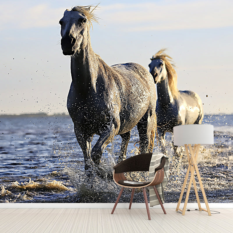 Horse Wall Paper Murals Wall Paper Murals for Home Moisture Resistant, Personalised Size