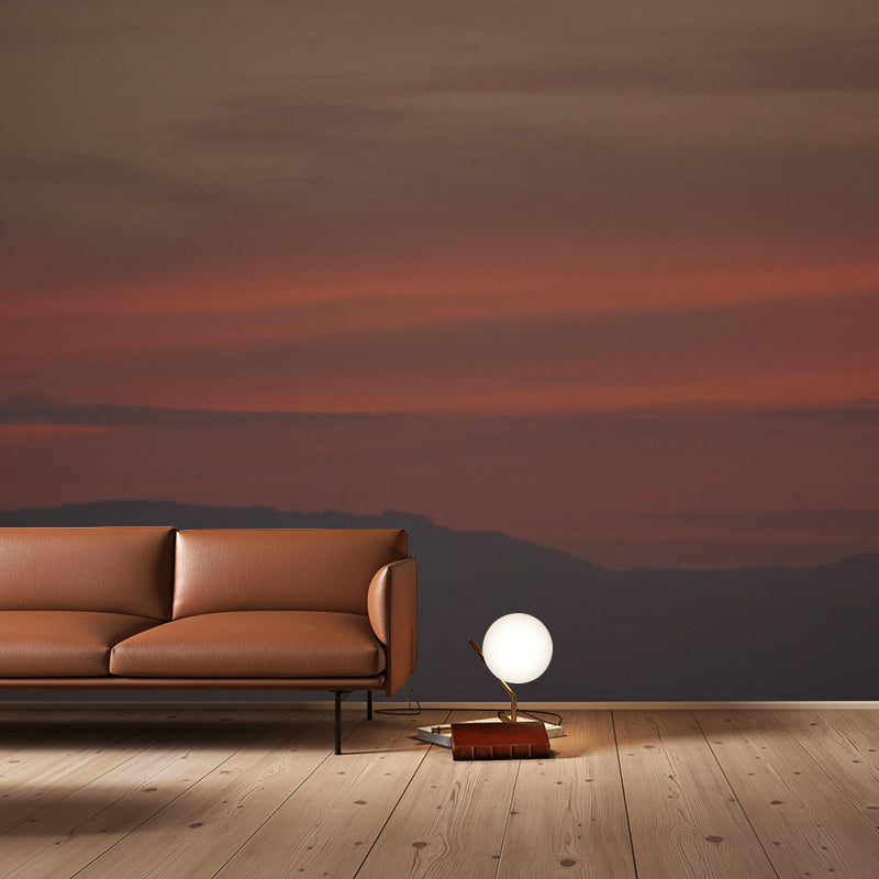 Sunset Sky Wall Murals Contemporary Wall Art for Bedroom, Moisture Resistant