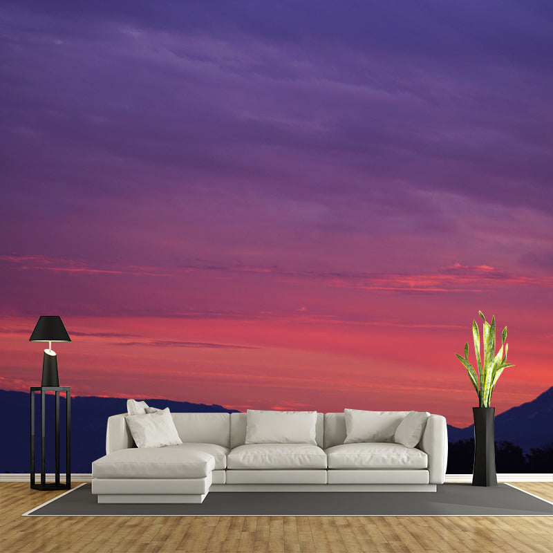 Sunset Sky Wall Murals Contemporary Wall Art for Bedroom, Moisture Resistant