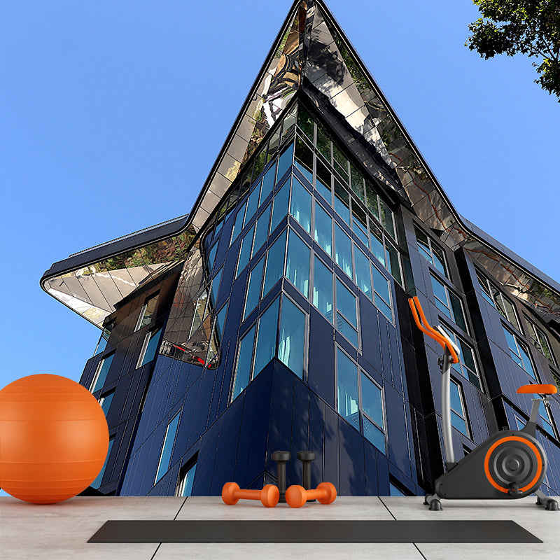 Architecture Photo Moisture Resistant Mural Decal Modern Wall Decor for Meeting Room