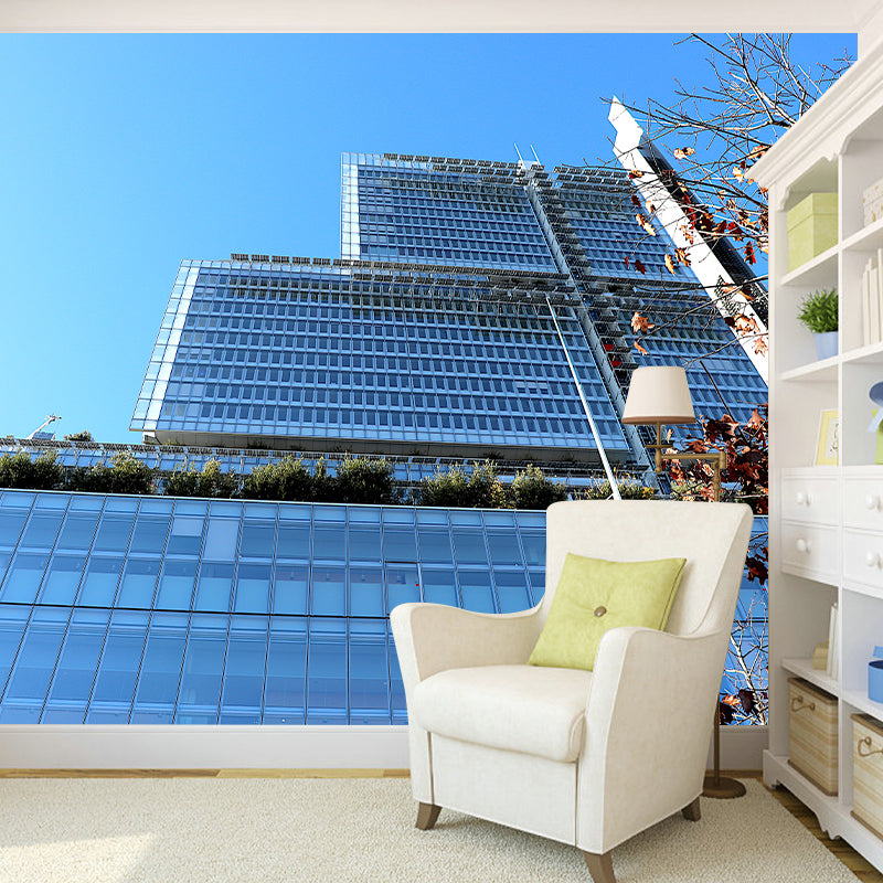 Architecture Photo Moisture Resistant Mural Decal Modern Wall Decor for Meeting Room