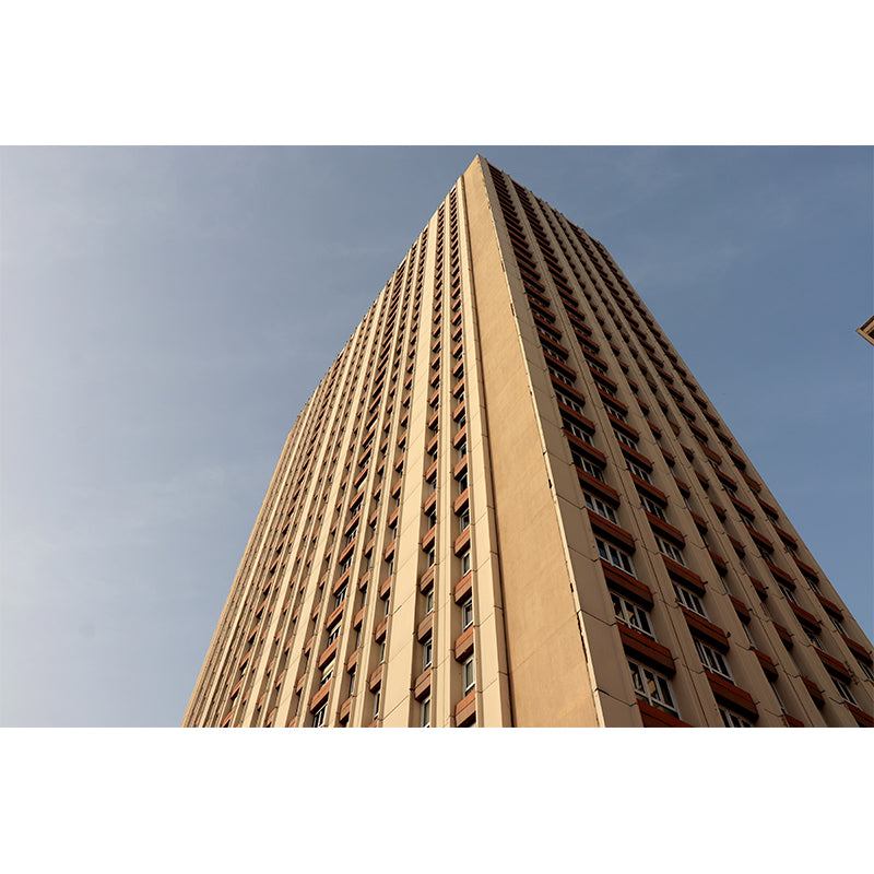 Modern Architecture Mural Decal Water Resistant Decor for Meeting Room