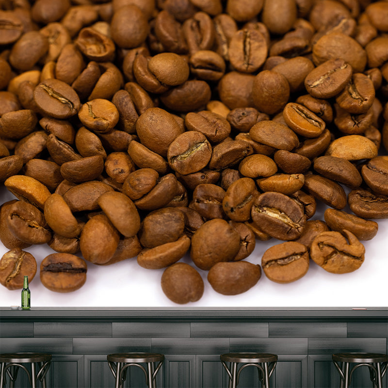 Coffee Beans Wall Murals for Coffee Shop Decoration Custom Size, Waterproofing