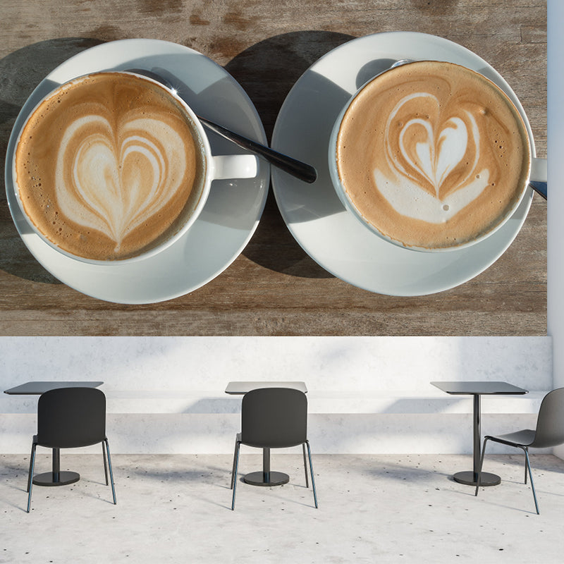 Strong Coffee Wall Murals Moisture Resistant Wall Decor for Coffee Shop
