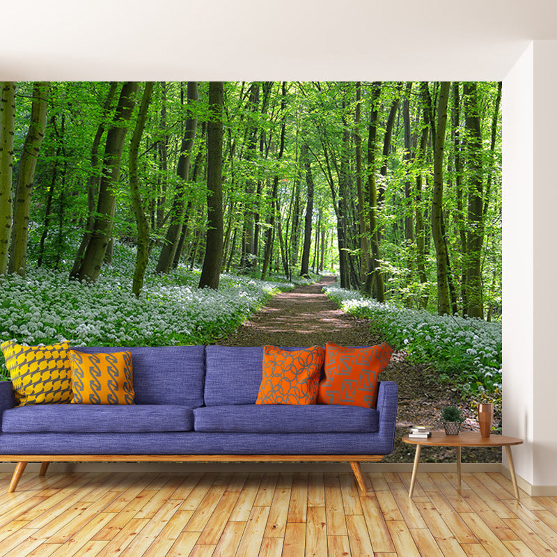 Full Size Water Resistant Forest Mural Wallpaper Modern Wall Decor, Made to Measure