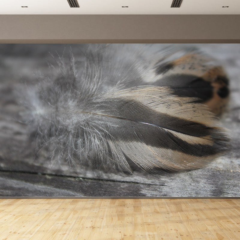 Beautiful Feathers Custom-Made Contemporary Wall Covering for Home Decoration