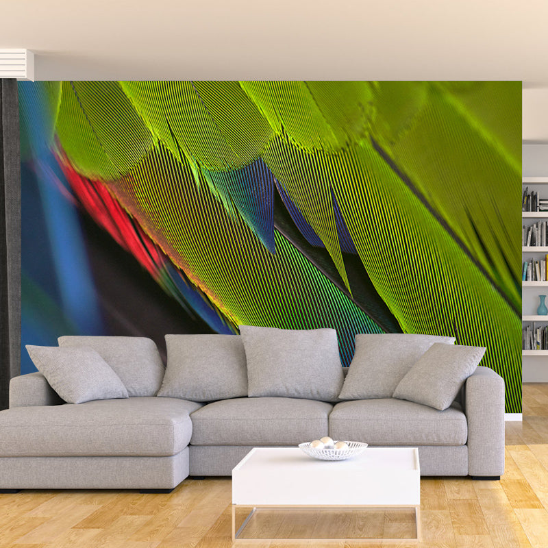 Beautiful Feathers Custom-Made Contemporary Wall Covering for Home Decoration