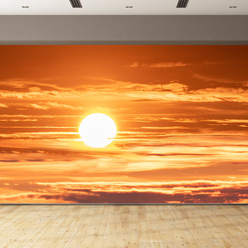 Sunset Clouds Mural Modern Moisture Resistant Bedroom Wall Art, Custom Print