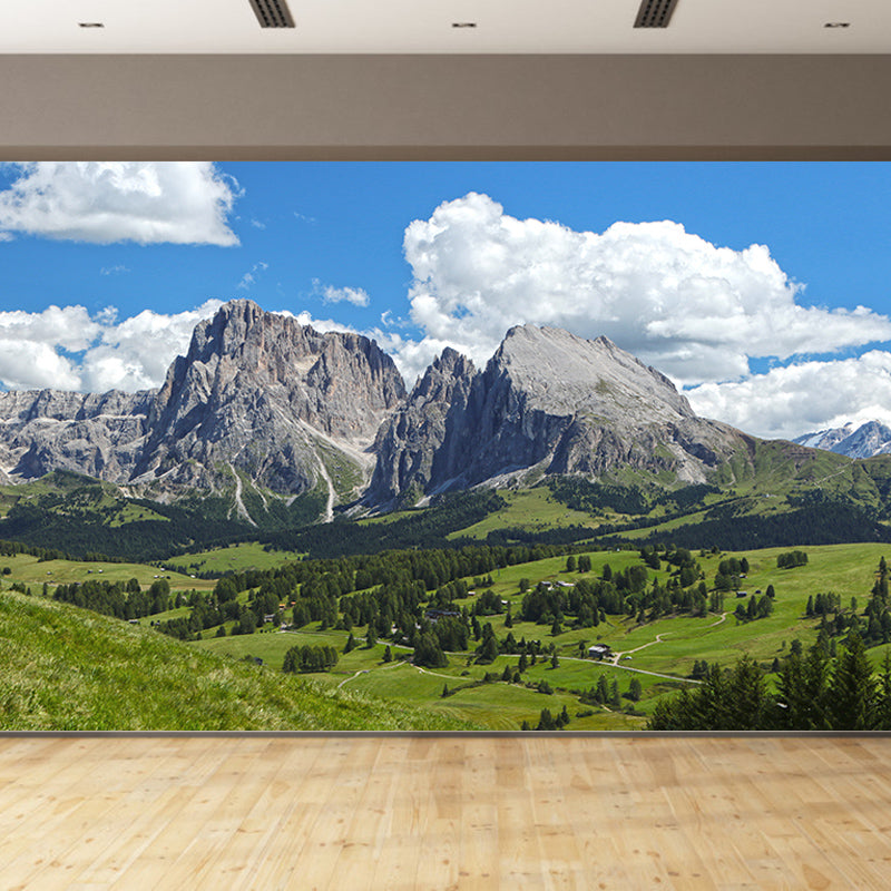 Mountain Mural Decal for Sitting Room Customized Wall Covering, Water Resistant