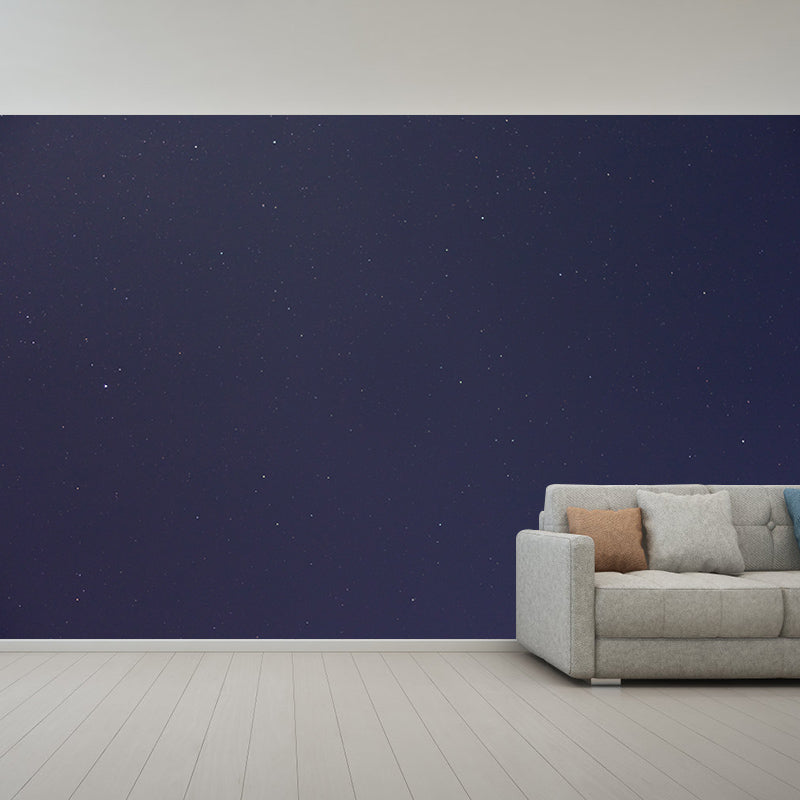 Modern Universe Wall Mural Decal Moisture Resistant Home Decor in Dark Color