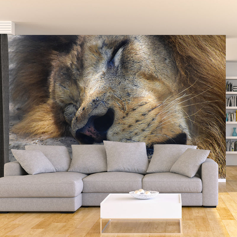 Wild Animals Guest Room Wall Covering Water Resistant Mural, Personalized Size Available