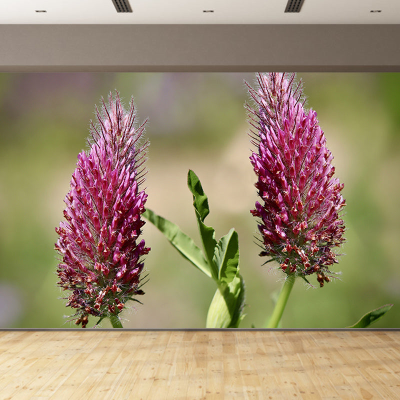 Simple Plant Mural Moisture Resistant Wall Decor for Living Room, Made to Measure