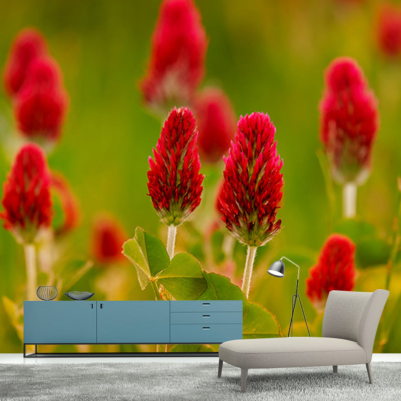 Simple Plant Mural Moisture Resistant Wall Decor for Living Room, Made to Measure