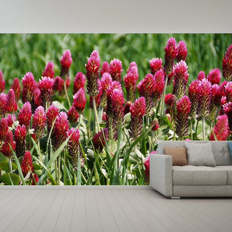 Simple Plant Mural Moisture Resistant Wall Decor for Living Room, Made to Measure