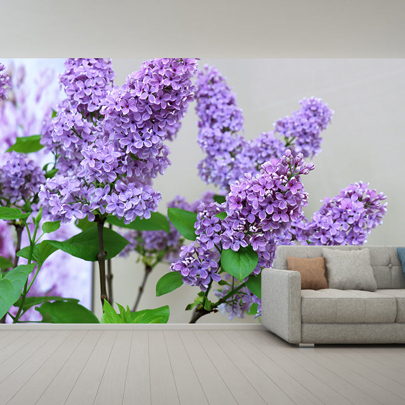 Purple Lavender Wall Mural Decals Home Decoration Sleeping Room Wall Decor