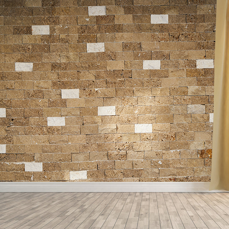 Brick Wall Water-Resistant Wall Covering for Barber Shop, Made to Measure