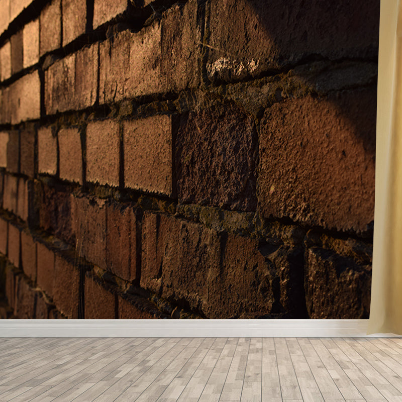 Brick Wall Water-Resistant Wall Covering for Barber Shop, Made to Measure