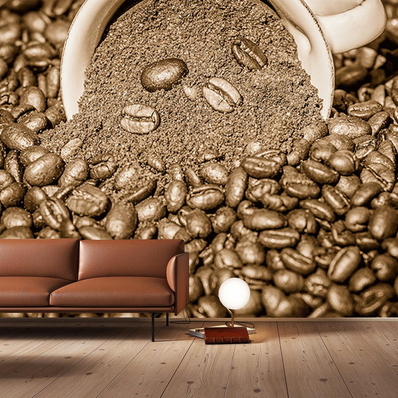 Minimalism Style Coffee Shop Wall Covering Moisture Resistant Wall Decor