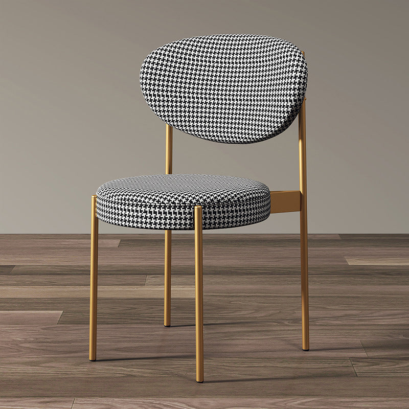 Chaise de salle à manger scandinave en métal