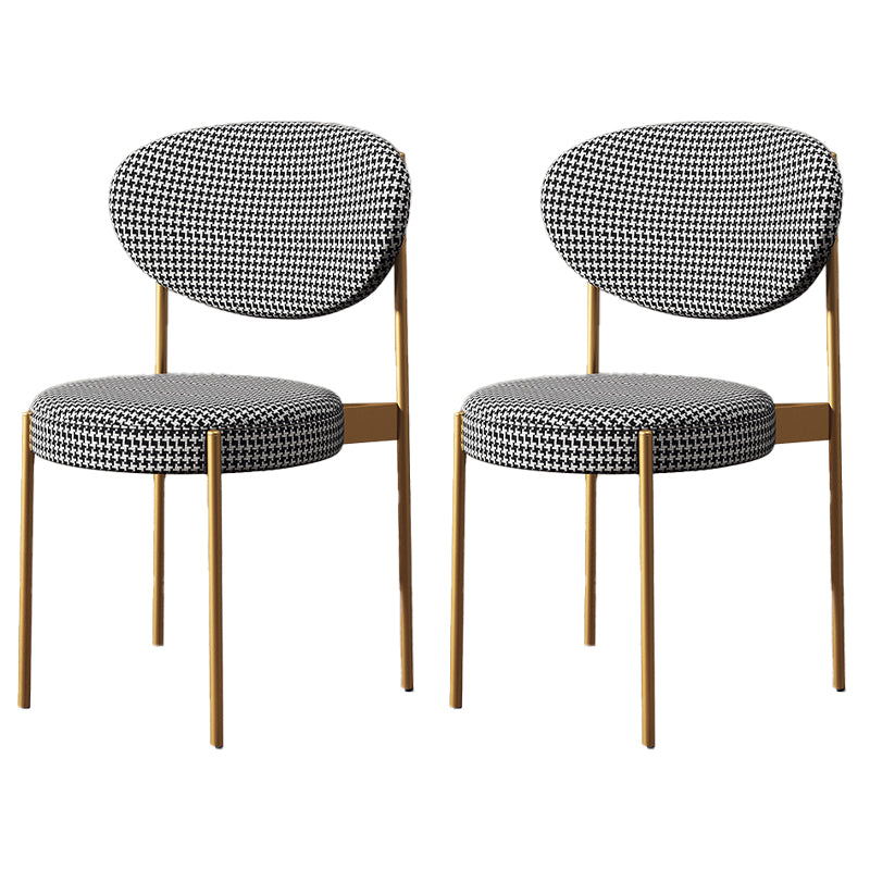 Chaise de salle à manger scandinave en métal