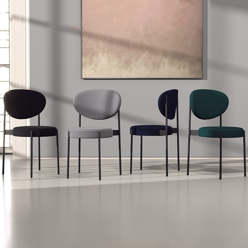 Chaise de salle à manger scandinave en métal
