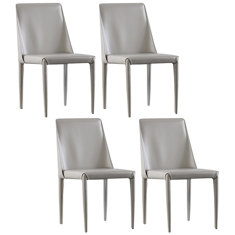 Chaises latérales de salle à manger en métal de style scandinave