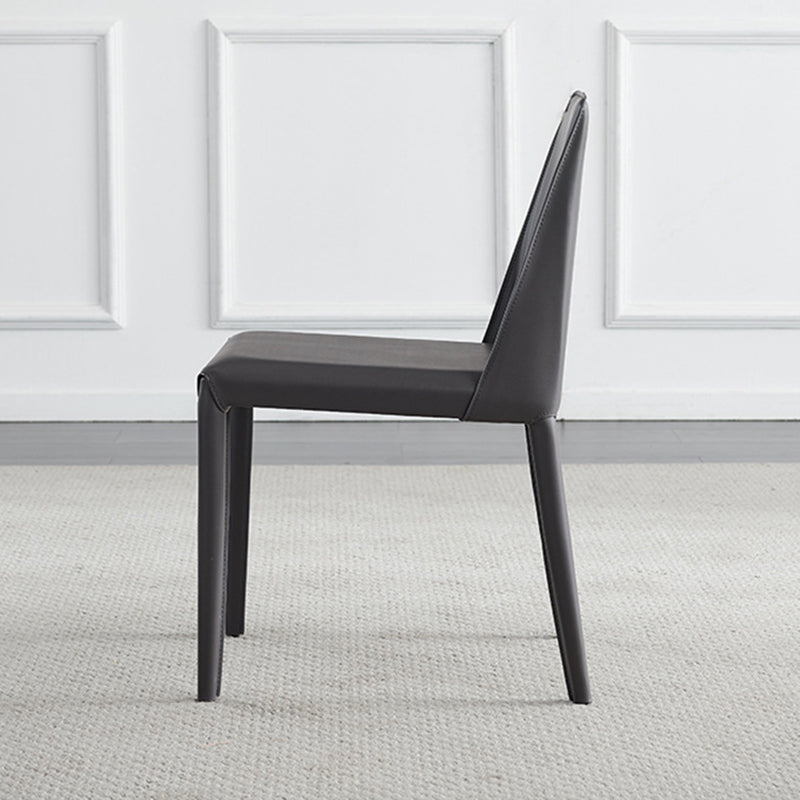 Chaises latérales de salle à manger en métal de style scandinave